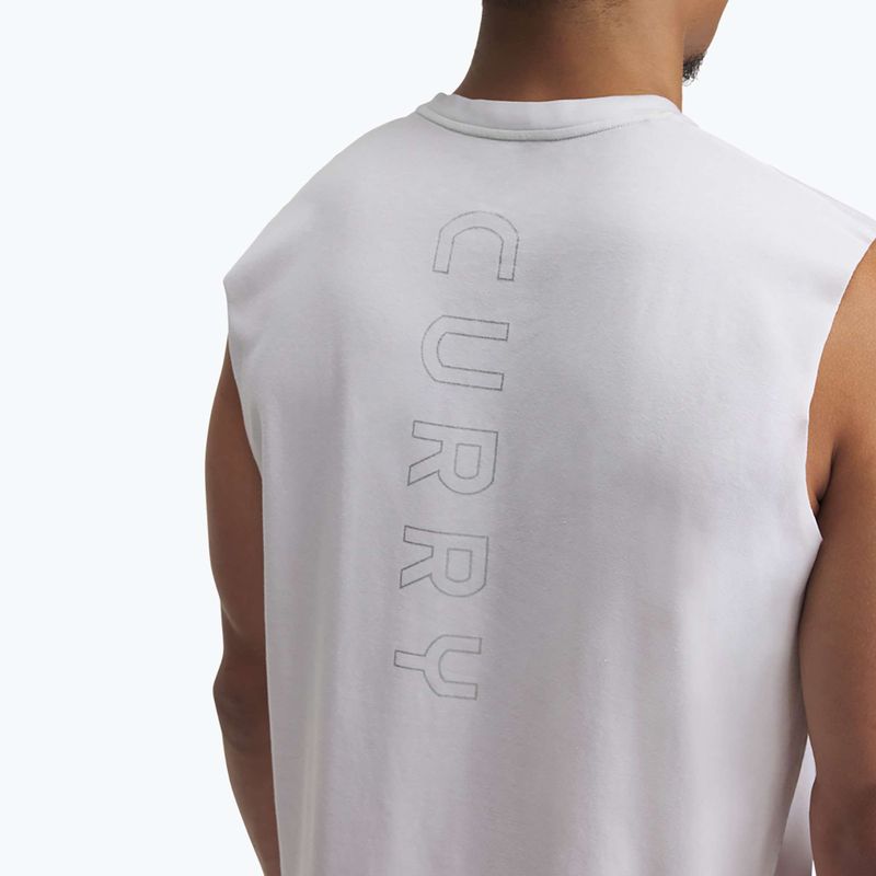 Maglietta da basket Under Armour Curry Uomo bianco/nero 3