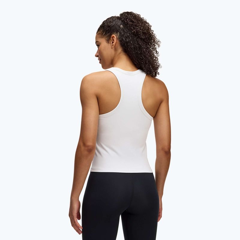 Under Armour Motion Canotta a collo alto bianca/nera da donna per l'allenamento 2