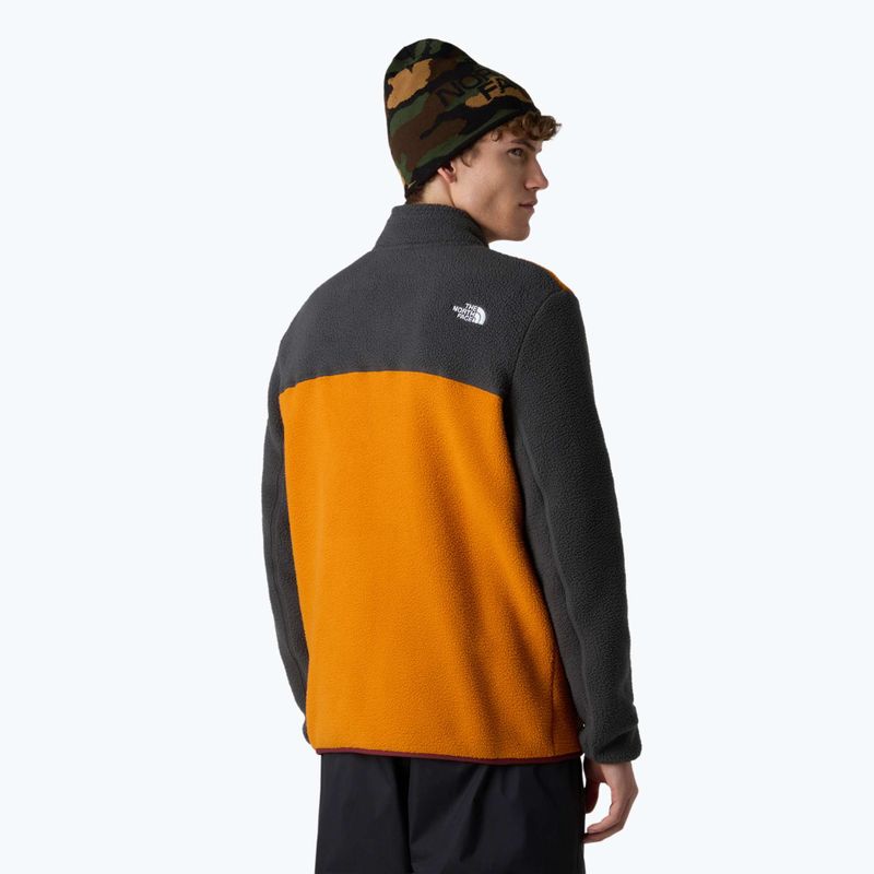 Felpa The North Face Yumiori Full Zip uomo arancio agata/grigio asfalto 3