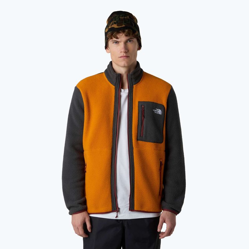 Felpa The North Face Yumiori Full Zip uomo arancio agata/grigio asfalto 4
