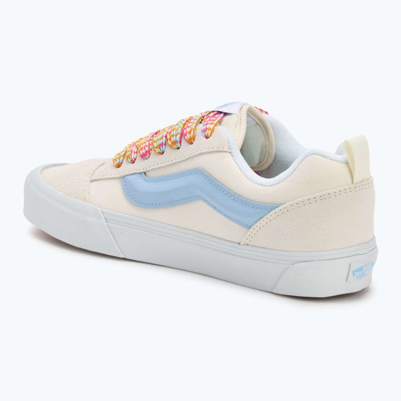 Scarpe Vans Knu Skool con pizzo oversize bianco/blu 3