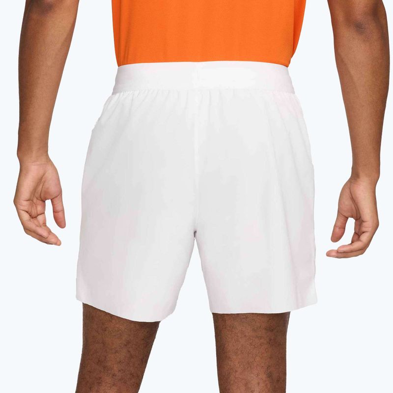 Pantaloncini da tennis uomo Nike Court Dri-Fit Advantage 6" white/black 3