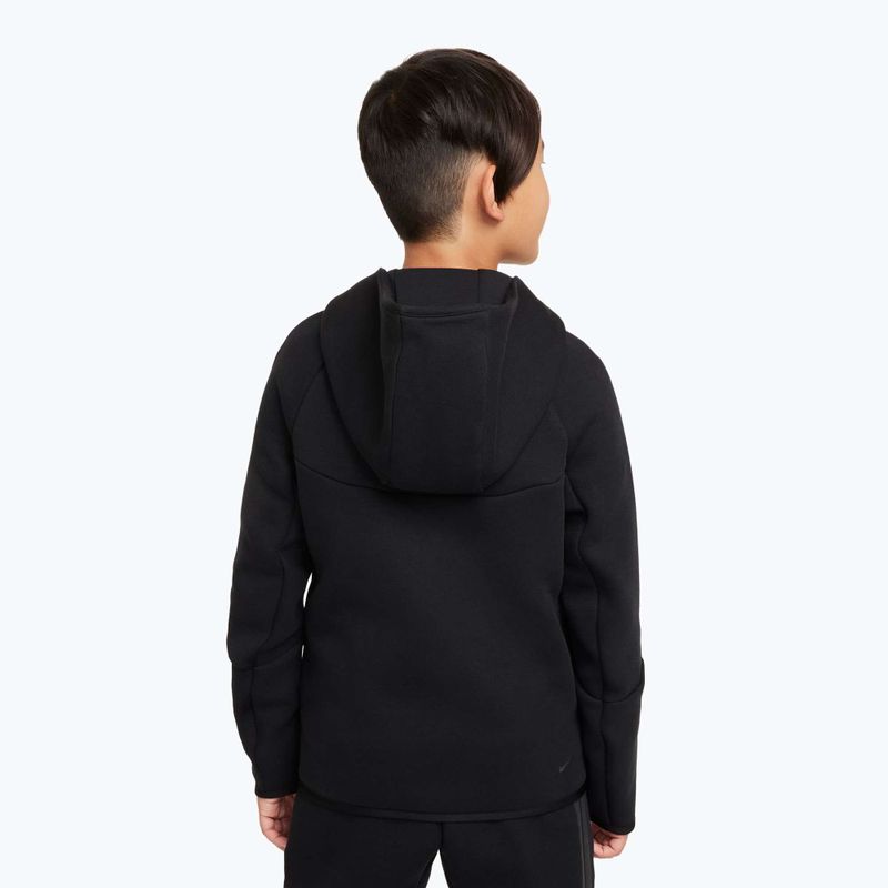 Felpa bambini Nike Sportswear Tech Fleece Full Zip black/black/black 3