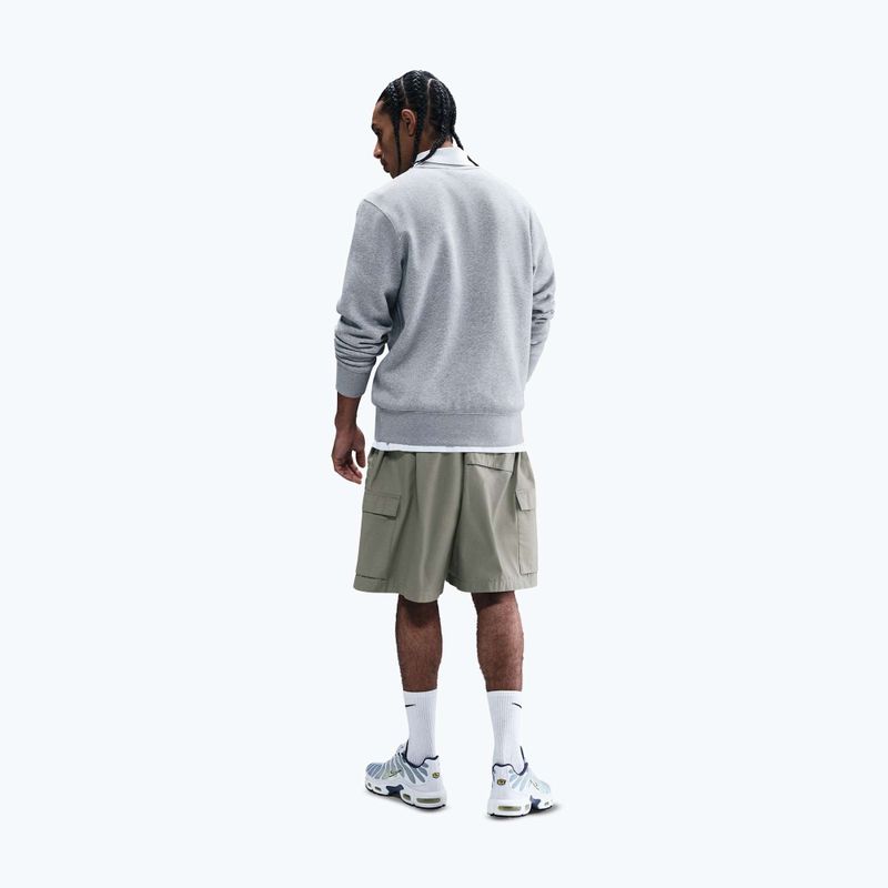 Felpa uomo Nike Sportswear Club Graphic Fleece Crew dark grey heather/white 3