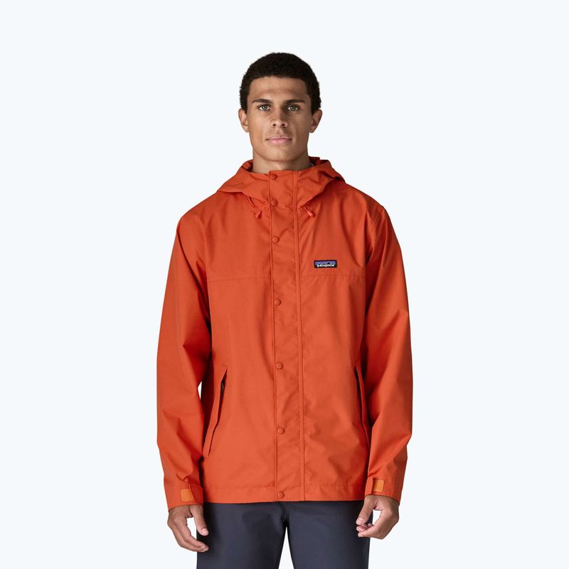 Giacca antipioggia da uomo Patagonia Outdoor Everyday Rain coal orange