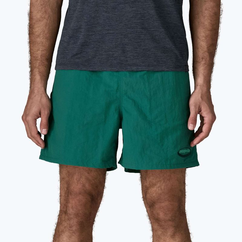 Pantaloncini da uomo Patagonia Baggies 5" 95 oval logo/gem green 4