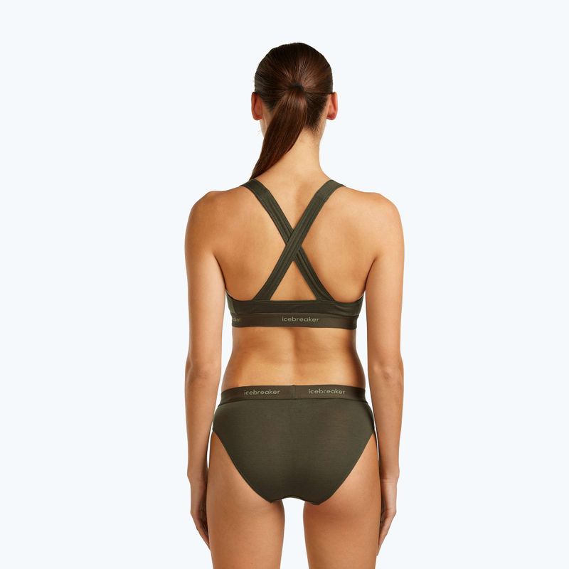 Reggiseno termico icebreaker Merino 125 Cool-Lite Sprite Racerback dark loden 3