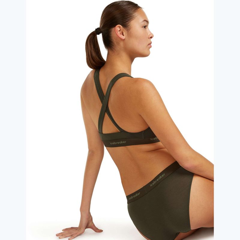 Reggiseno termico icebreaker Merino 125 Cool-Lite Sprite Racerback dark loden 6