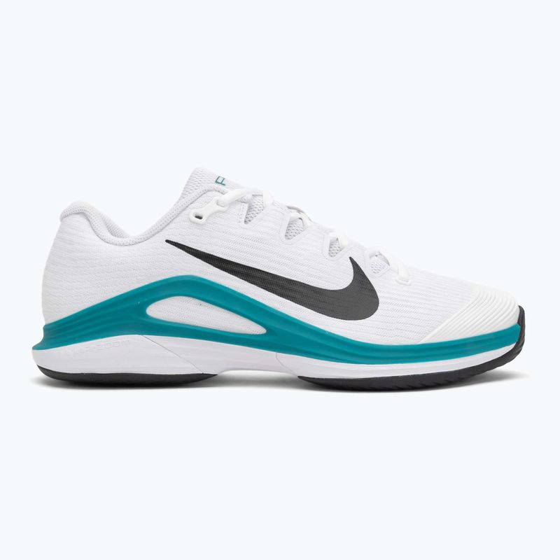 Scarpe da tennis da uomo Nike Vapor 12 bianco / nero / radiant emerald 2