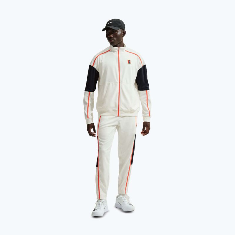 Felpa da tennis uomo Nike Court Heritage sail/turf orange 2