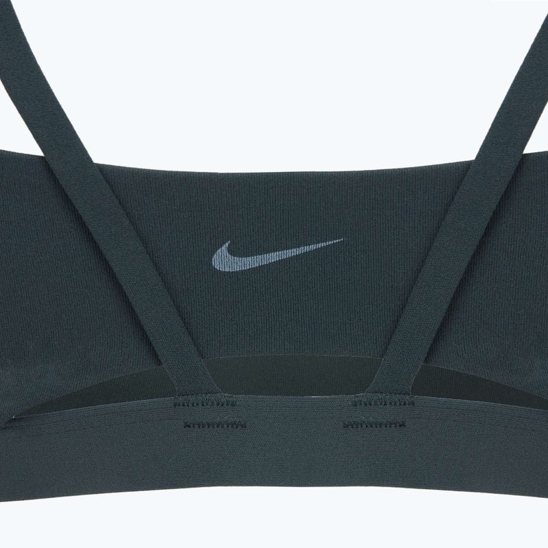 Reggiseno sportivo Nike Zenvy Strappy seaweed/white 8