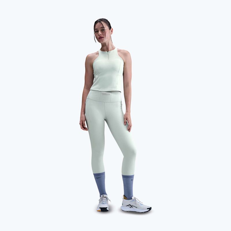 Maglietta da donna Nike Trail Medium Support Sports Bra Tank Top light silver 2