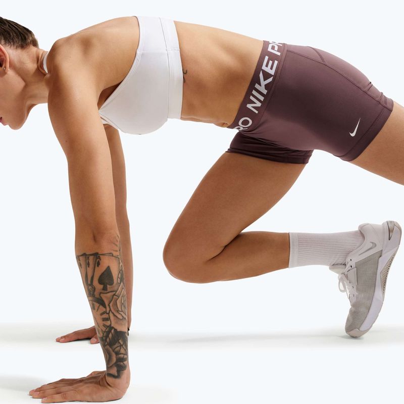 Pantaloncini donna Nike Pro Mid-Rise Biker 3" tattoo/white 6