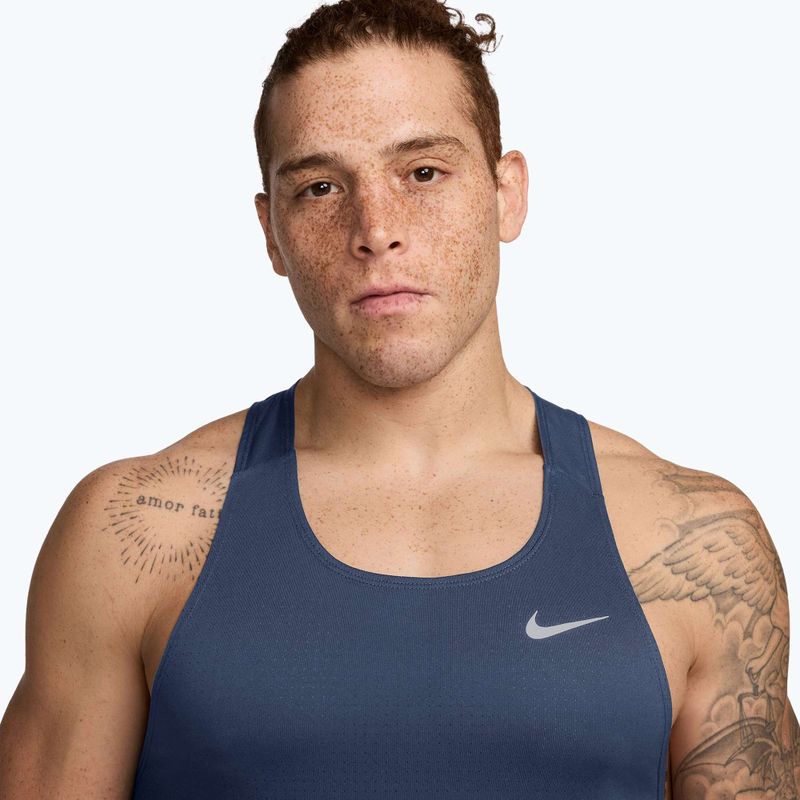 Maglia running uomo Nike Fast Dri-Fit diffused blue 3