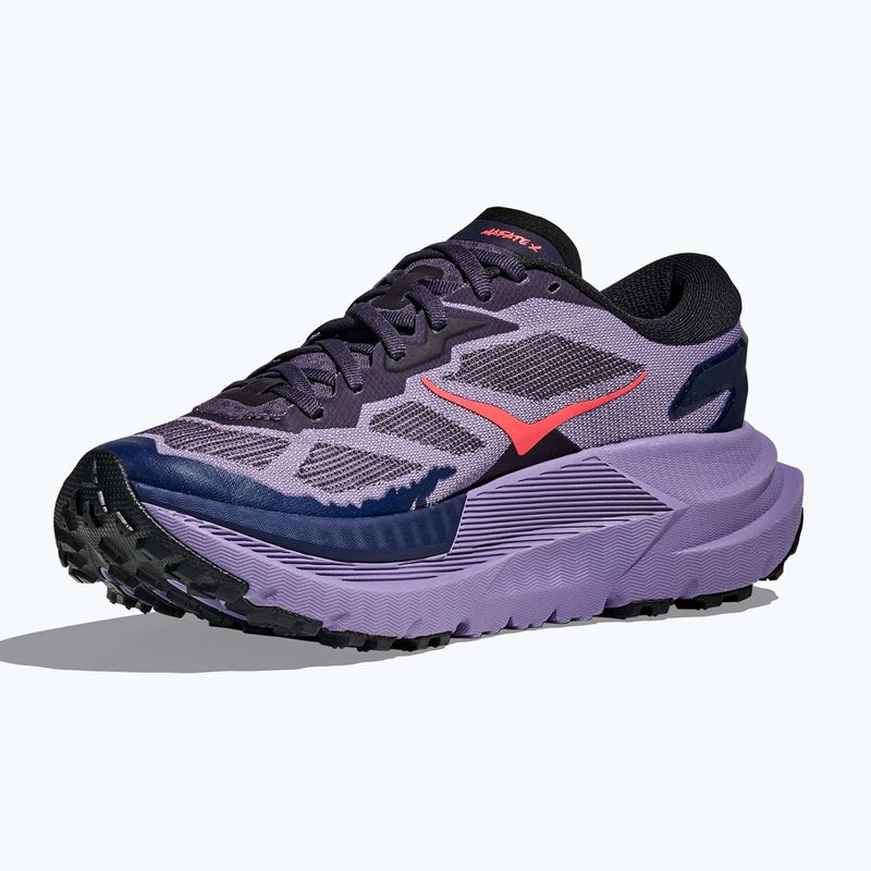 Scarpe da corsa da donna HOKA Mafate X berry jam/squid ink 9