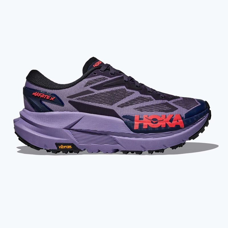 Scarpe da corsa da donna HOKA Mafate X berry jam/squid ink 10