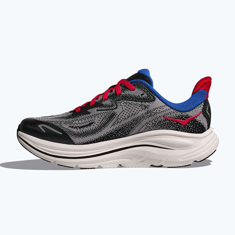 Scarpe da corsa per bambini HOKA Clifton 10 foggy grey/black 3
