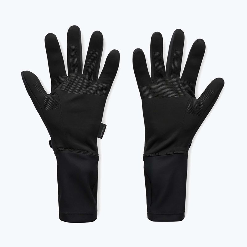 Guanti da running uomo Under Armour Storm Fleece Run black/black/reflective 2