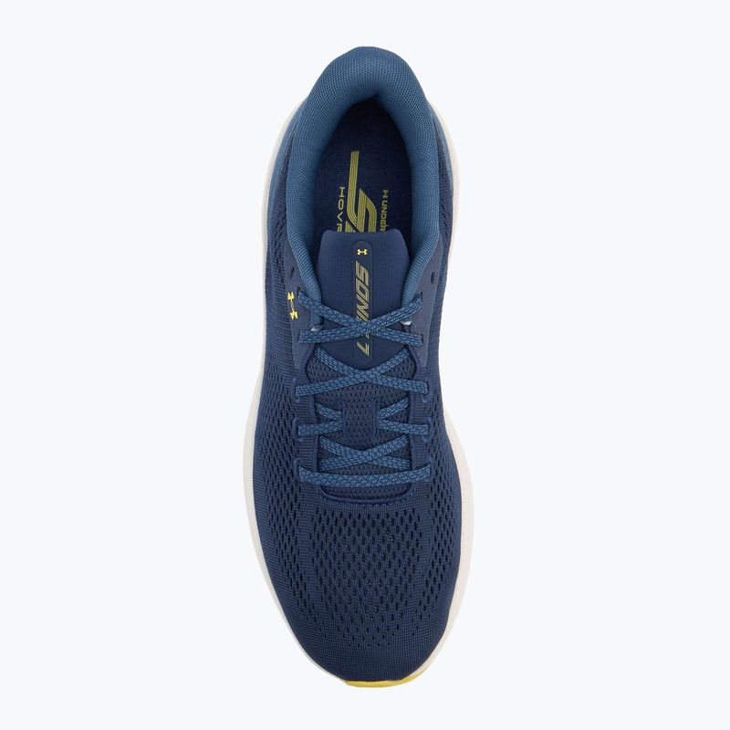 Scarpe da corsa da uomo Under Armour Sonic 7 washed navy/nu blue/yellow shade 5
