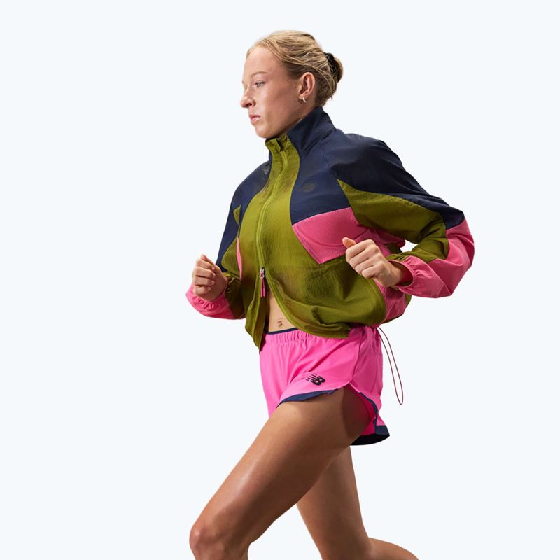 Pantaloncini da running da donna New Balance Run Essentials 3" pink heat 4