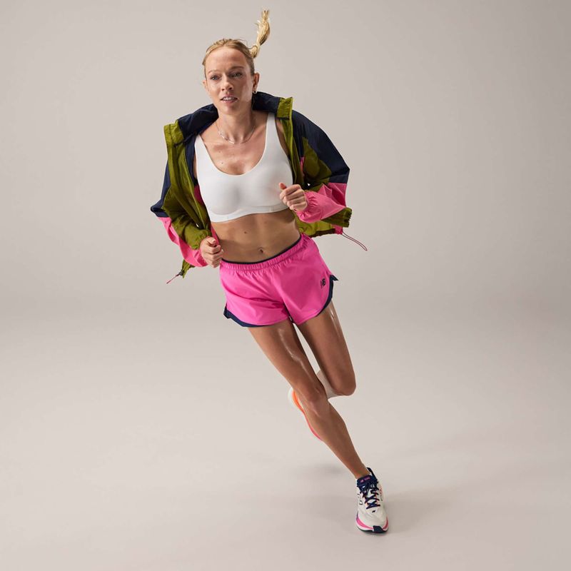 Pantaloncini da running da donna New Balance Run Essentials 3" pink heat 5