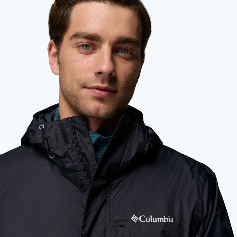 Giacca antipioggia da uomo Columbia Pouring Adventure III black/city grey 7