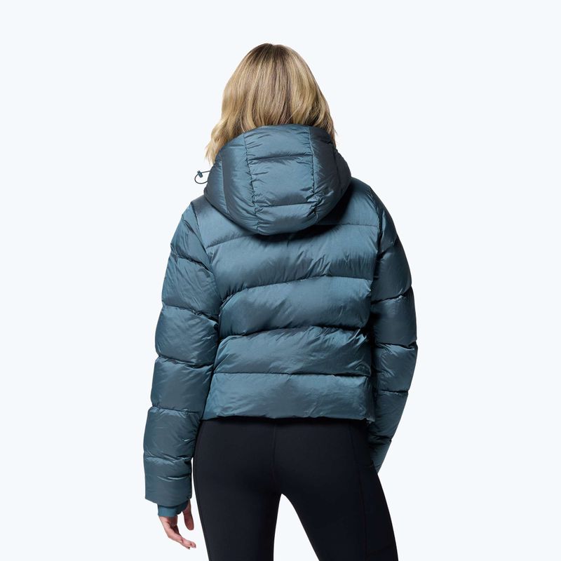 Piumino da donna Columbia Amaze Puff Hooded everblue high shine 3