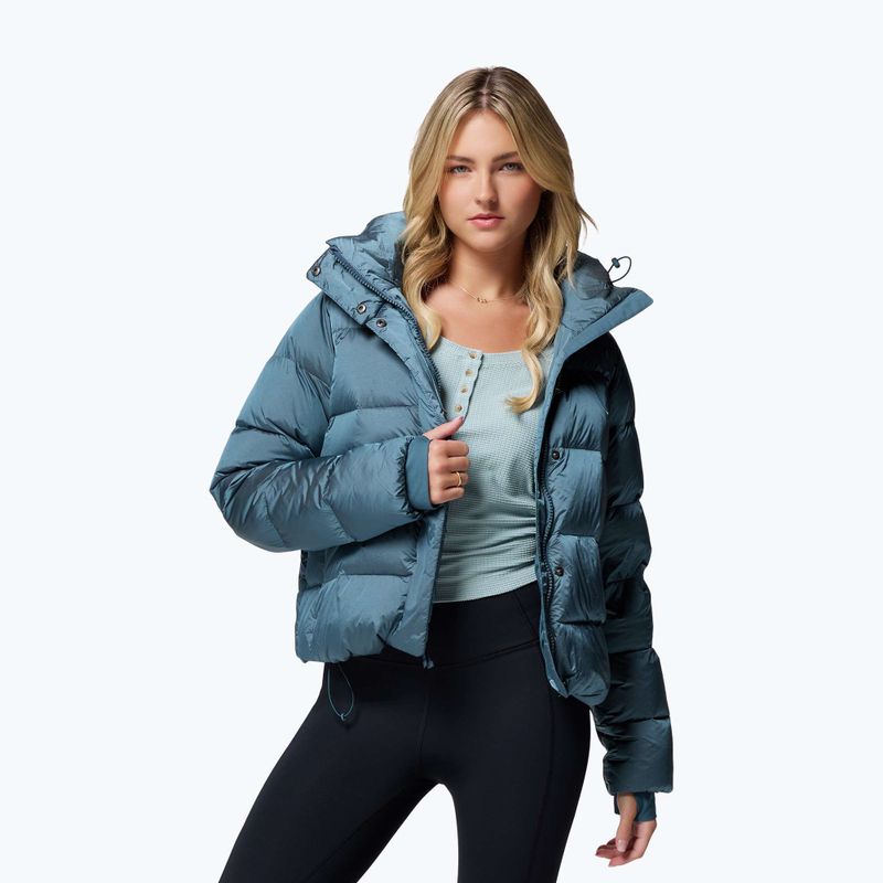 Piumino da donna Columbia Amaze Puff Hooded everblue high shine 5
