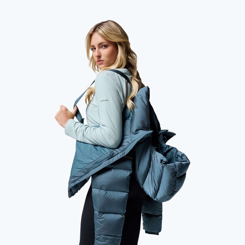 Piumino da donna Columbia Amaze Puff Hooded everblue high shine 11
