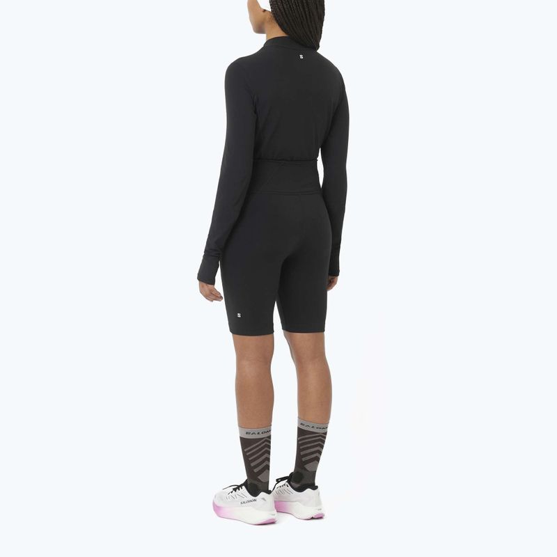 Maglia a maniche lunghe da corsa donna Salomon Bliss nero profondo 4