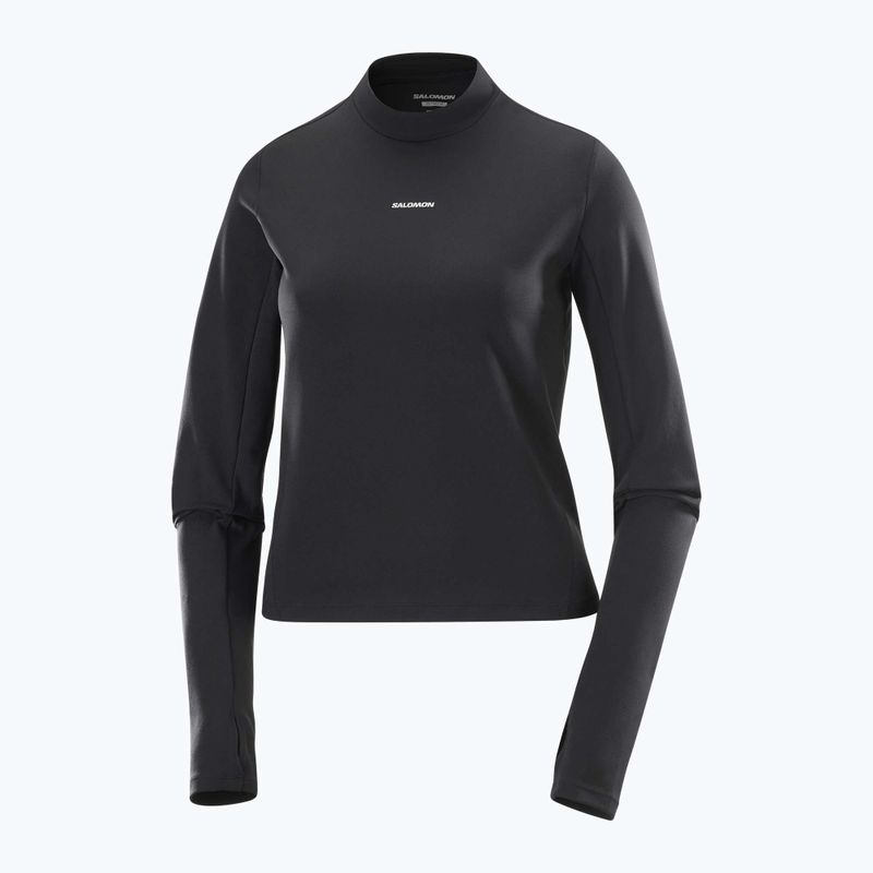 Maglia a maniche lunghe da corsa donna Salomon Bliss nero profondo 5