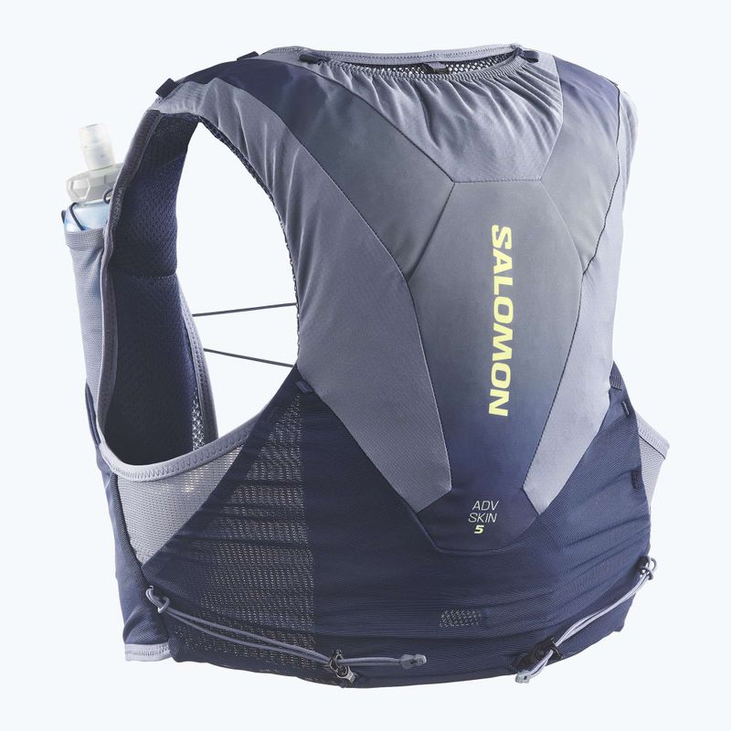 Gilet da corsa Salomon ADV SKIN 5 Gradient Set maritime blue/gray 2