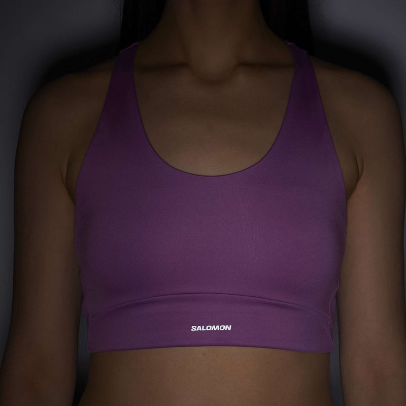 Reggiseno sportivo Salomon SHAKEout Core iris orchid 6