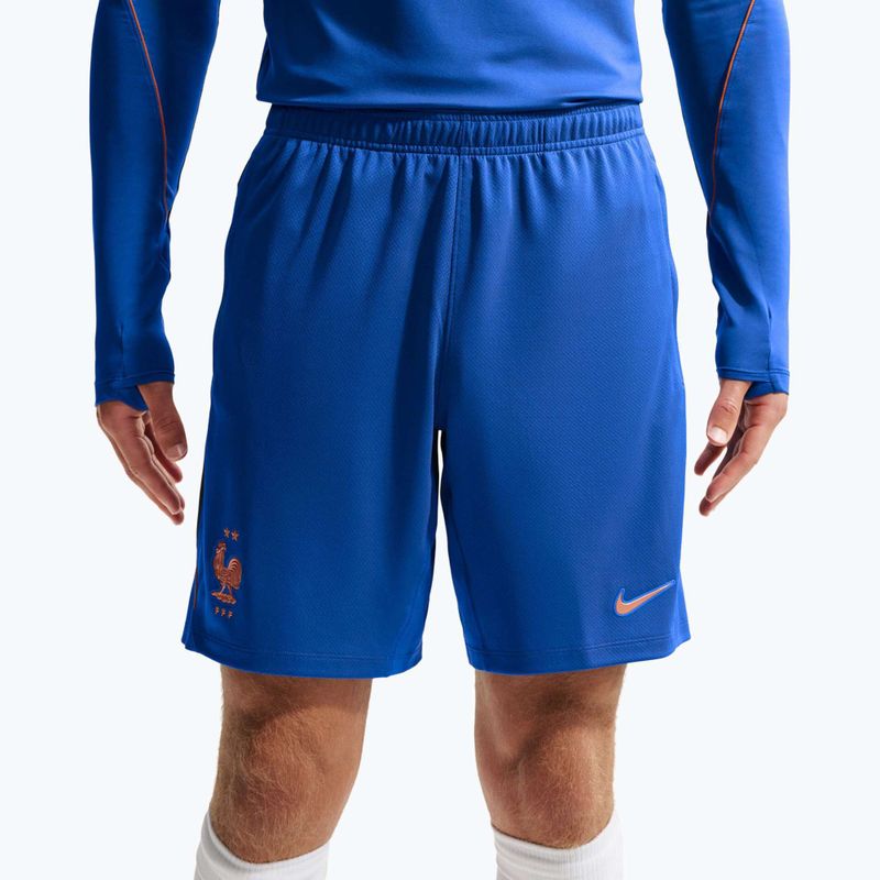 Pantaloncini da calcio da uomo Nike FFF Strike game royal/metallic copper 5
