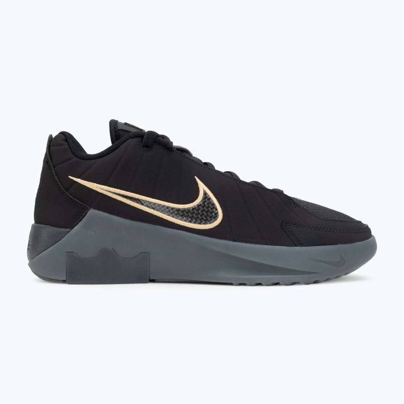 Scarpe da basket uomo Nike LeBron Witness 9 black/iron grey/dark smoke grey/black 2