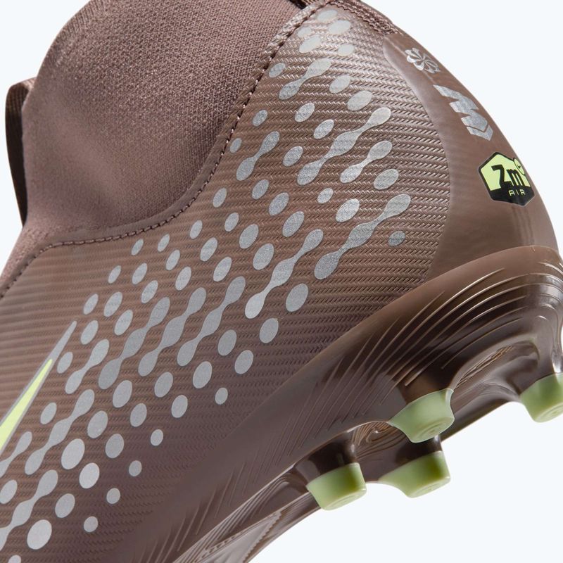 Scarpe da calcio junior Nike Mercurial Superfly 10 Academy "Kylian Mbappé" Jr FG plum eclipse/metallic silver 8