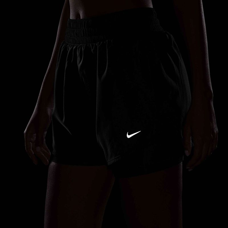 Shorts da donna Nike One Dri-Fit High-Waisted 3" 2In1 black/white 5