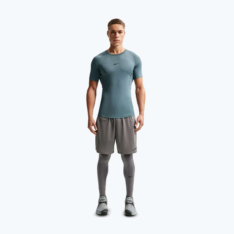 Maglietta da allenamento da uomo Nike Pro Dri-Fit Tight Fitness mineral slate/black 2