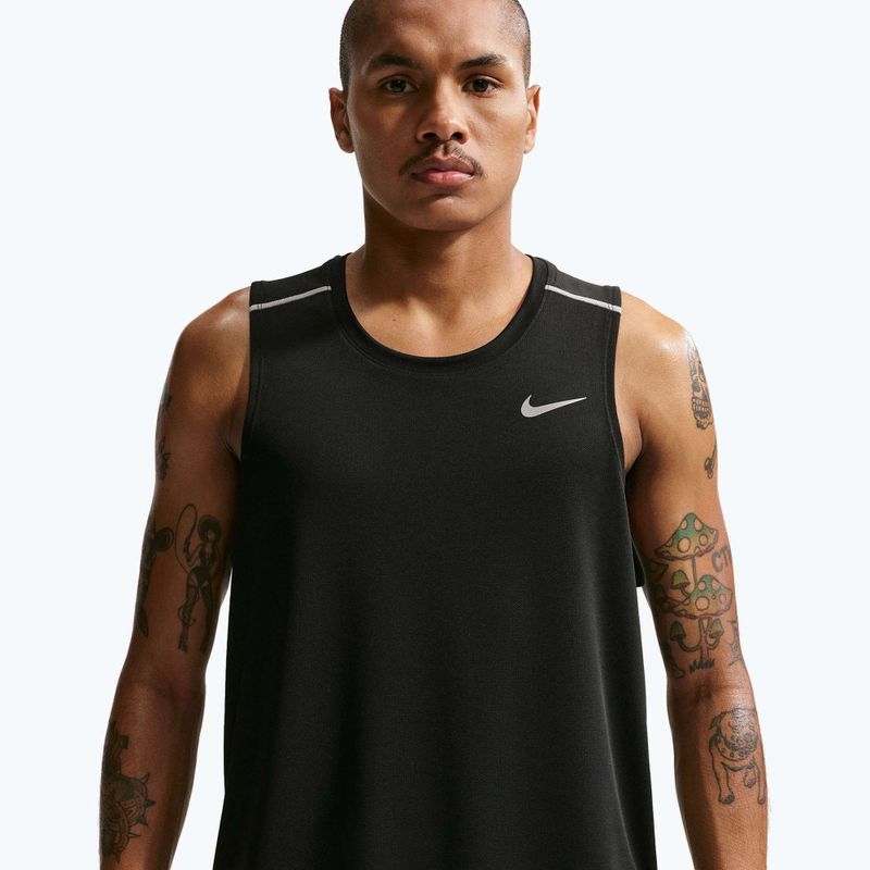 Maglietta da corsa da uomo Nike Miler Dri-Fit black 4