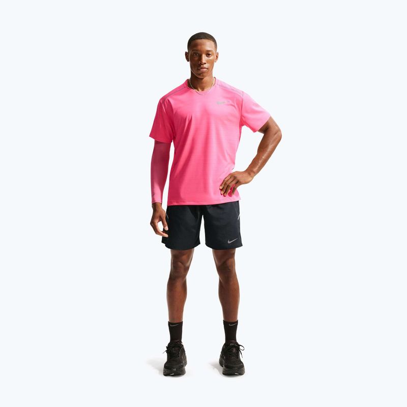 Pantaloncini da uomo Nike Miler Dri-Fit 7" black/black 2