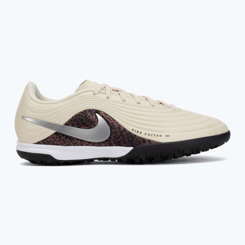 Scarpe da calcio da uomo Nike United Tiempo Maestro Academy TF fossil/burgundy crush/metallic silver 2