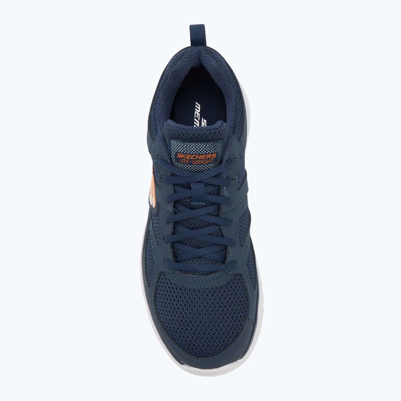 SKECHERS Burns Agoura, scarpe da uomo blu/arancione 5