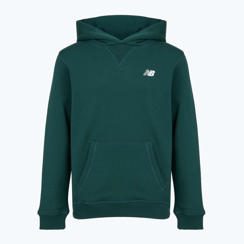 Felpa per bambini New Balance Brush Back Small Logo Hoodie medusa green 6