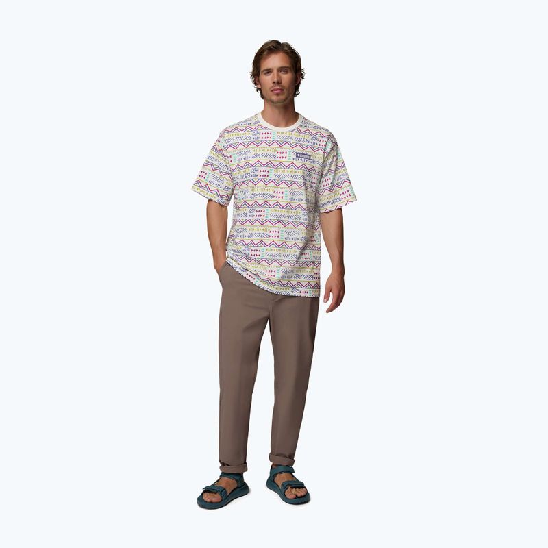 Maglietta da uomo Columbia CSC Heavyweight Printed Tee sea salt/horizons 2