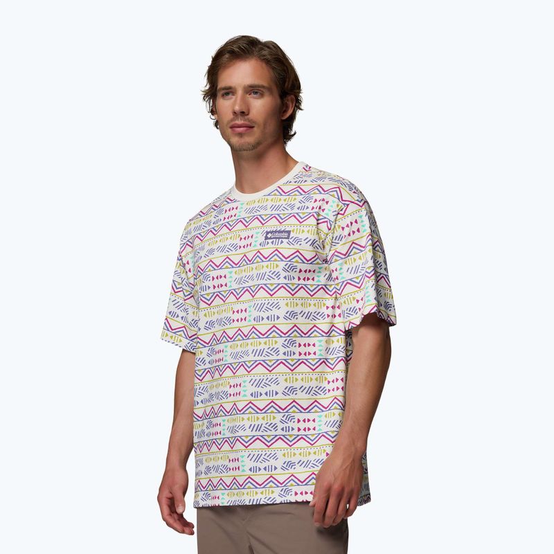 Maglietta da uomo Columbia CSC Heavyweight Printed Tee sea salt/horizons 4