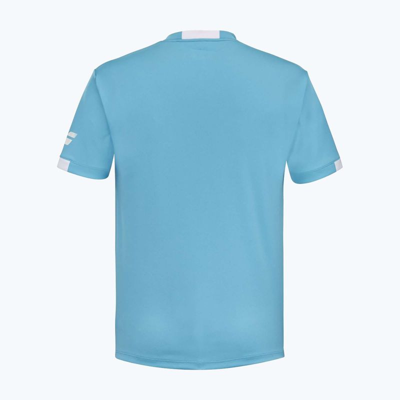 Maglietta Babolat Play Crew Neck Jr da bambino blu ciano 2
