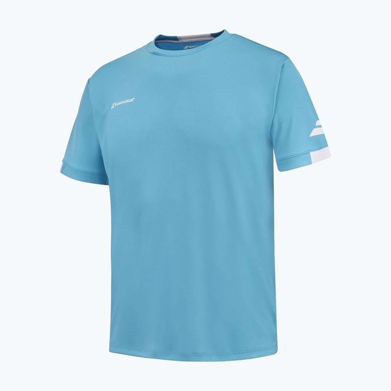 Maglietta Babolat Play Crew Neck Jr da bambino blu ciano 3