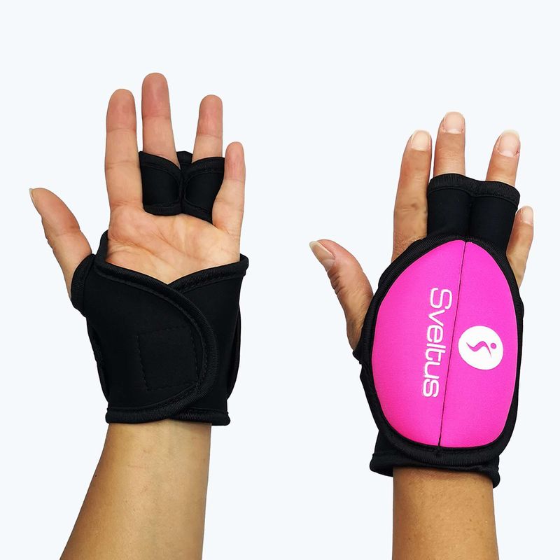 Pesi da polso Sveltus Pilox nero/rosa 5