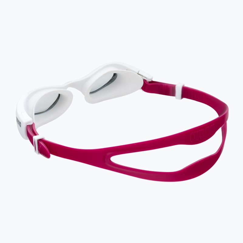 Occhialini da nuoto da donna arena The One Woman fumo/bianco/viola 4