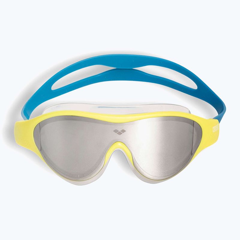 Occhialini da nuoto per bambini arena The One Mirror Jr argento/verde tenue/blu cosmo 2